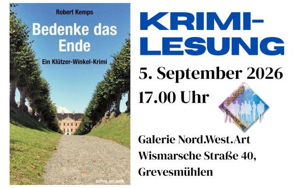 Krimi-Lesung: "Bedenke das Ende" – Ein Klützer Winkel Krimi