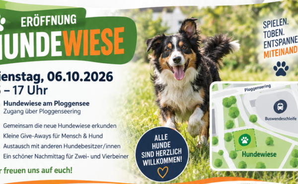 Einweihung Hundewiese am Ploggenseering