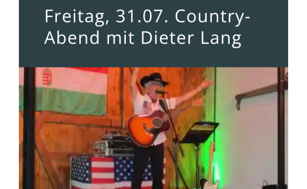 Country-Abend mit Dieter Lang auf Zoltans Hof